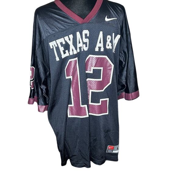 Nike Vintage Texas A&M Aggies football jersey with number 12 on it - Picture 1 of 7